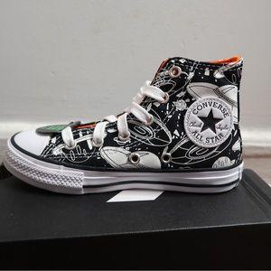 Adorable Juniors space theme converse glow in the dark side 11.5